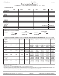 Form ED191 Early Childhood Health Assessment Record - Connecticut, Page 3