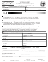 Form DLC4031 &quot;Partnership Disclosure Form&quot; - Ohio