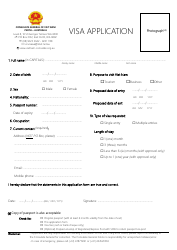 Document preview: Vietnam Visa Application Form - Consulate General of Viet Nam - Perth, Western Australia, Australia