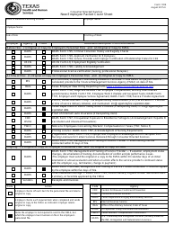 Document preview: Form 1724 New Employee Packet Cover Sheet - Texas