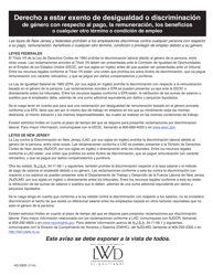 Document preview: Formulario AD-290S Notificacion De Igualdad De Genero - New Jersey (Spanish)
