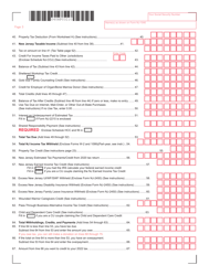 Form NJ-1040 New Jersey Resident Income Tax Return - New Jersey, Page 3