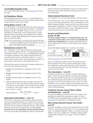 Instructions for Form NJ-1040X Amended Resident Income Tax Return - New Jersey, Page 2