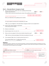 Form NJ-1040-HW Property Tax Credit Application and Wounded Warrior Caregivers Credit Application - New Jersey, Page 2