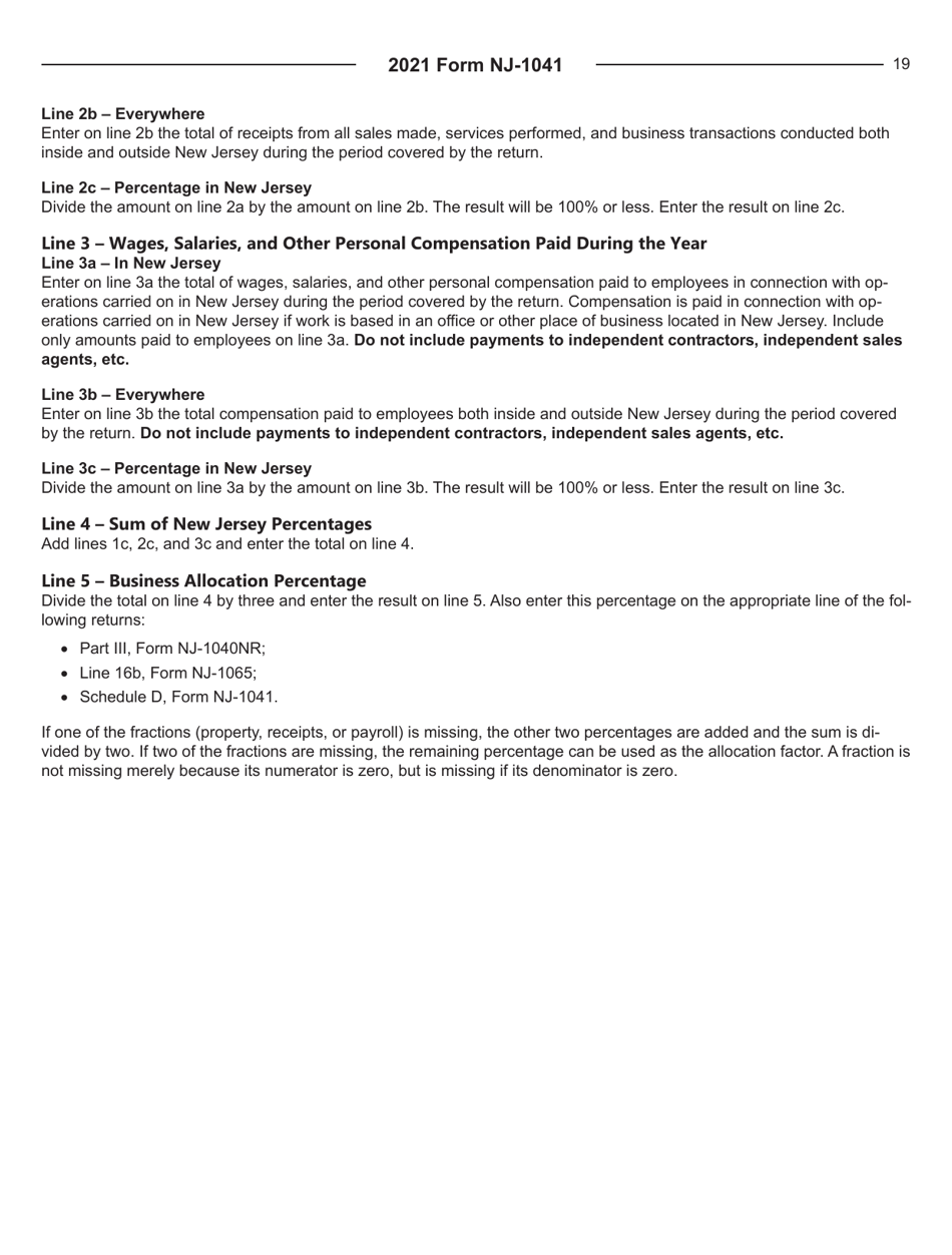 Instructions for Form NJ-1041 New Jersey Income Tax Fiduciary Return - New Jersey, Page 19