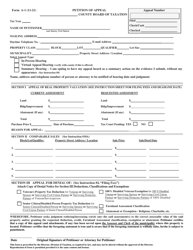 Form A-1 &quot;Petition of Appeal&quot; - New Jersey