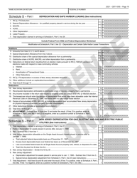Form CBT-100S New Jersey Corporation Business Tax Return Sample - New Jersey, Page 17