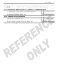 Form CBT-100S New Jersey Corporation Business Tax Return Sample - New Jersey, Page 21