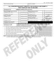 Form CBT-100S New Jersey Corporation Business Tax Return Sample - New Jersey, Page 7