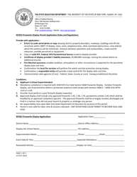 Document preview: Nysed Fireworks Display Application - New York