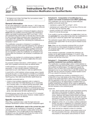 Instructions for Form CT-3.2 Subtraction Modification for Qualified Banks - New York