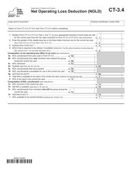 Document preview: Form CT-3.4 Net Operating Loss Deduction (Nold) - New York