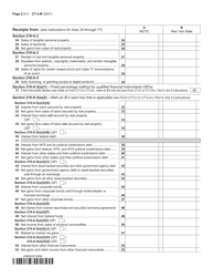Form CT-3-M General Business Corporation Mta Surcharge Return - New York, Page 2