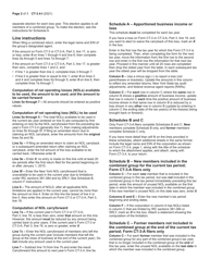 Instructions for Form CT-3.4 Net Operating Loss Deduction (Nold) - New York, Page 2