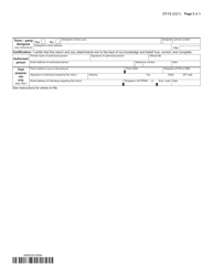 Form CT-13 Unrelated Business Income Tax Return - New York, Page 3