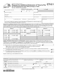 Form CT-5.1 Request for Additional Extension of Time to File (For Franchise/Business Taxes, Mta Surcharge, or Both) - New York