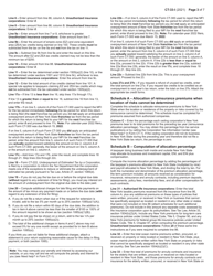 Instructions for Form CT-33 Life Insurance Corporation Franchise Tax Return - New York, Page 3