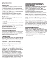 Instructions for Form CT-33-M Insurance Corporation Mta Surcharge Return - New York, Page 2