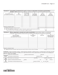 Form CT-33-A/ATT Schedule A, B, C, D, E Life Insurance Corporation Combined Franchise Tax Return - New York, Page 3