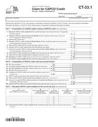 Form CT-33.1 Claim for Capco Credit - New York