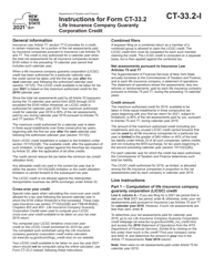 Instructions for Form CT-33.2 Life Insurance Company Guaranty Corporation Credit - New York