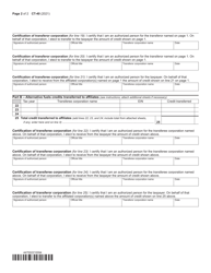 Form CT-40 Claim for Alternative Fuels Credit - New York, Page 2