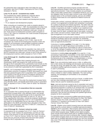 Instructions for Form CT-34-SH New York S Corporation Shareholders&#039; Information Schedule - New York, Page 3