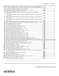 Form CT-34-SH New York S Corporation Shareholders&#039; Information Schedule - New York, Page 3