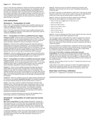 Instructions for Form CT-41 Claim for Credit for Employment of Persons With Disabilities - New York, Page 2