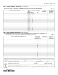 Form CT-60 Affiliated Entity Information Schedule - New York, Page 3