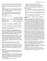 Instructions for Form CT-222 Underpayment of Estimated Tax by a Corporation - New York, Page 3