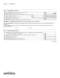 Form CT-186-E Telecommunications Tax Return and Utility Services Tax Return - New York, Page 4