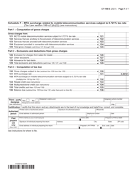 Form CT-186-E Telecommunications Tax Return and Utility Services Tax Return - New York, Page 7