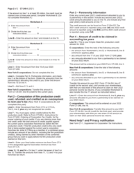 Instructions for Form CT-248 Claim for Empire State Film Production Credit - New York, Page 2