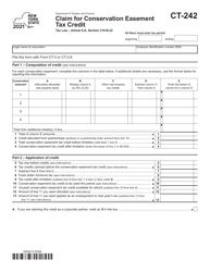 Document preview: Form CT-242 Claim for Conservation Easement Tax Credit - New York