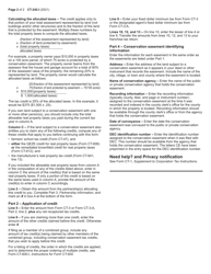 Instructions for Form CT-242 Claim for Conservation Easement Tax Credit - New York, Page 2