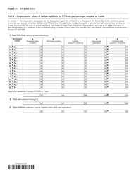 Form CT-225-A New York State Modifications (For Filers of Combined Franchise Tax Returns) - New York, Page 2