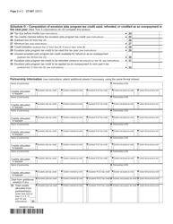 Form CT-607 Claim for Excelsior Jobs Program Tax Credit - New York, Page 2