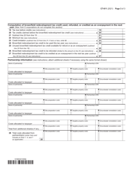 Form CT-611 Claim for Brownfield Redevelopment Tax Credit for Qualified Sites Accepted Into the Brownfield Cleanup Program Prior to June 23, 2008 - New York, Page 3