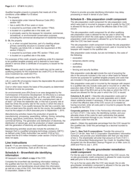 Instructions for Form CT-611.1 Claim for Brownfield Redevelopment Tax Credit for Qualified Sites Accepted Into the Brownfield Cleanup Program on or After June 23, 2008 and Prior to July 1, 2015 - New York, Page 2