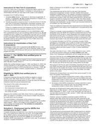 Instructions for Form CT-606 Claim for Qeze Credit for Real Property Taxes - New York, Page 3