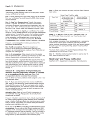 Instructions for Form CT-634 Empire State Jobs Retention Program Credit - New York, Page 2