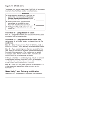 Instructions for Form CT-638 Start-Up Ny Tax Elimination Credit - New York, Page 4