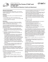 Document preview: Instructions for Form CT-647, CT-647-ATT - New York