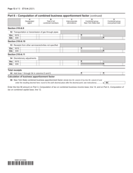 Form CT-3-A General Business Corporation Combined Franchise Tax Return - New York, Page 12