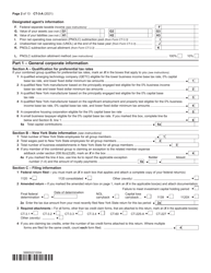 Form CT-3-A General Business Corporation Combined Franchise Tax Return - New York, Page 2