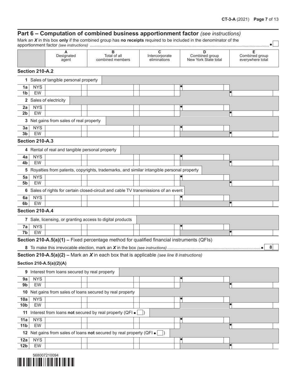 Form CT-3-A - 2021 - Fill Out, Sign Online and Download Printable PDF ...
