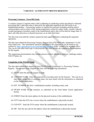 Form FSI-856 Processing Variance Request - New York, Page 2