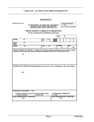 Form FSI-856 Processing Variance Request - New York, Page 4