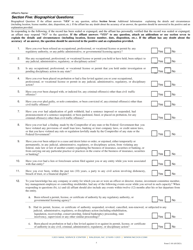 Form C-101 Biographical Affidavit - North Carolina, Page 5